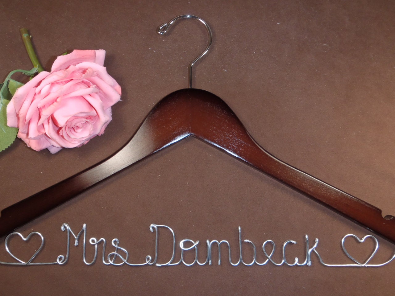 Bridal Hanger with Hearts for your wedding pics