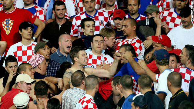 The Croatian FA were ordered to pay a $16,000 fine after their fans were found guilty of "displaying a racist banner and showing racist conduct during the Euro 2008 quarter-final tie against Turkey.<br/><br/>