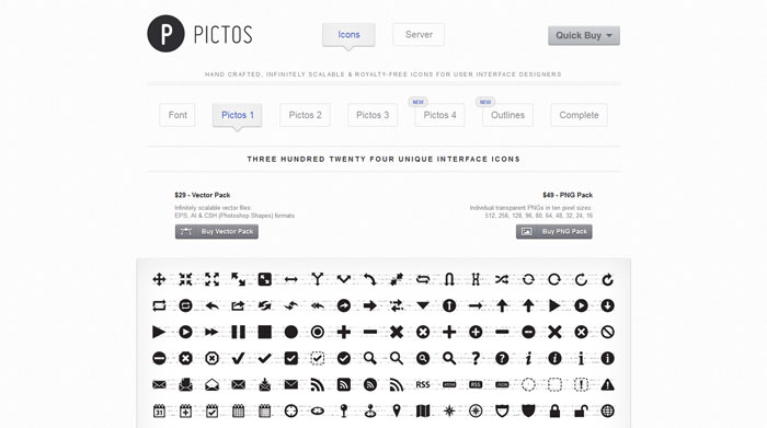 pictos icon font generator
