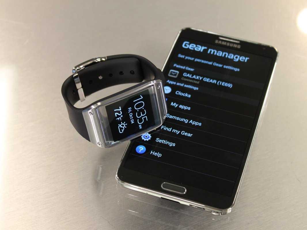 Samsung Galaxy Gear with gear manager on galaxy note 3