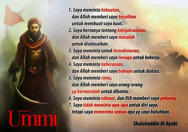 7 Kata Bijak Salahuddin Al Ayyubi