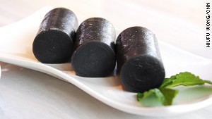 Black sesame film rice roll, or \