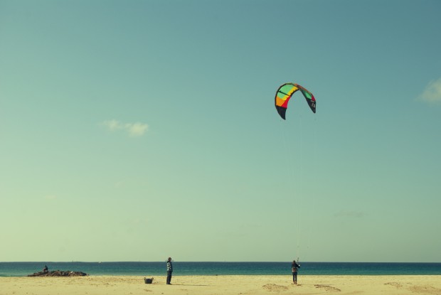 The kite coach, Tarifa, Spain