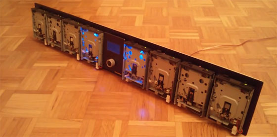 Reproductor MIDI con disqueteras