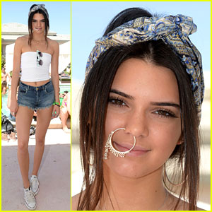 Kendall Jenner Wears Large Hoop Nose Ring at Coachella
