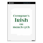 Everyone's Irish On March 17th Decals For The iPad 2