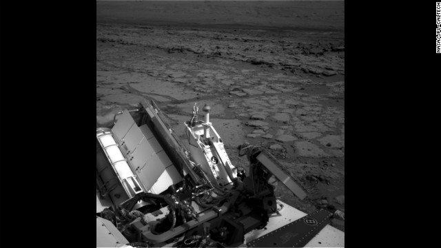 A view of the shallow depression known as "Yellowknife Bay," taken by the rover on December 12, 2012. 