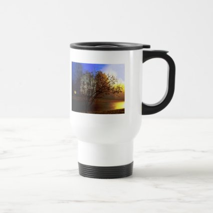 Tree House – Gold and Blue Glory Coffee Mugs