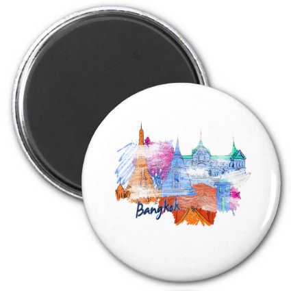 bangkok grunge travel city graphic copy.png 2 inch round magnet