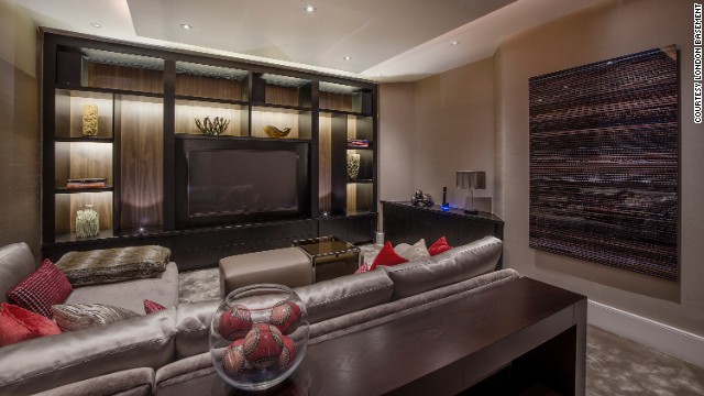 A luxury basement lounge in the plush Hampstead district of London. Underground extensions are now becoming increasingly common in more modest neighborhoods such as Hammersmith, Clapham and Wandsworth.