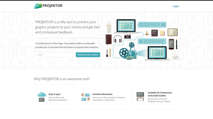 projektorapp.com Launching Soon Page