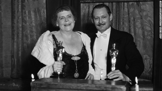 Lionel Barrymore, here with "Min and Bill" best actress winner Marie Dressler, won the best actor Oscar for his work in "A Free Soul." Barrymore played an alcoholic lawyer whose daughter gets involved with a mobster he helped go free. 