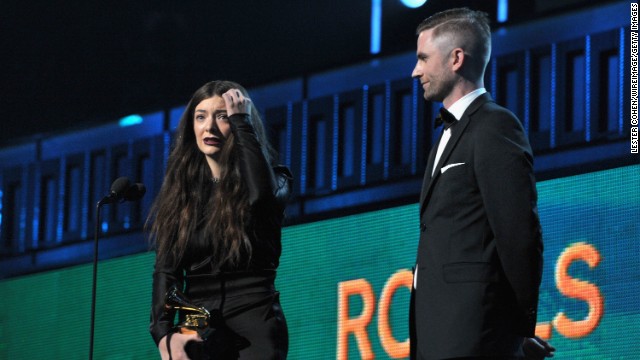 <strong>Song of the year: </strong>"Royals" by Lorde. The song also won best pop solo performance.