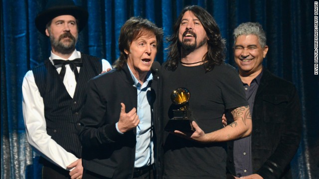 Best rock song: "Cut Me Some Slack" by Paul McCartney, Dave Grohl, Krist Novoselic and Pat Smear