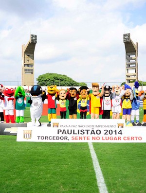 Mascotes campeonato Paulista (Foto: Marcos Ribolli / Globoesporte.com)