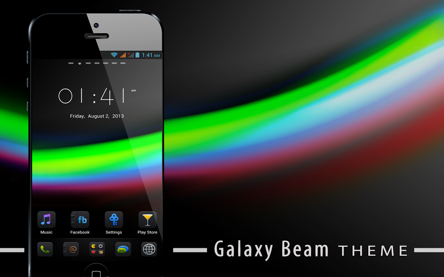 skWjSzy Galaxy Beam Theme v1.0