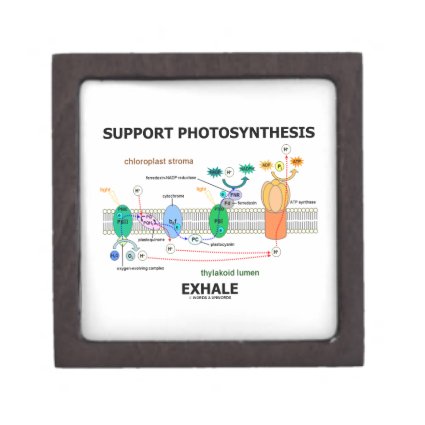 Support Photosynthesis Exhale (Biochemistry Humor) Premium Jewelry Boxes