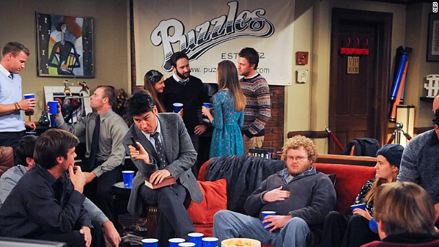 Ted and Barney's dream bar, "Puzzles" was set up in Ted's apartment. It even had a <a href='http://ift.tt/1jr5QEA' target='_blank'>theme song</a>, which sounded a bit like that other bar-based sitcom.
