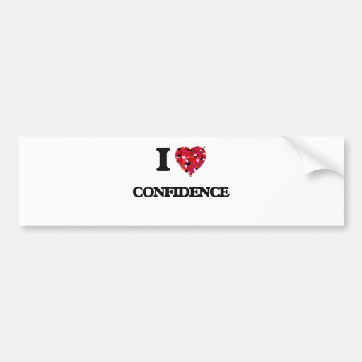 I Love Confidence Car Bumper Sticker