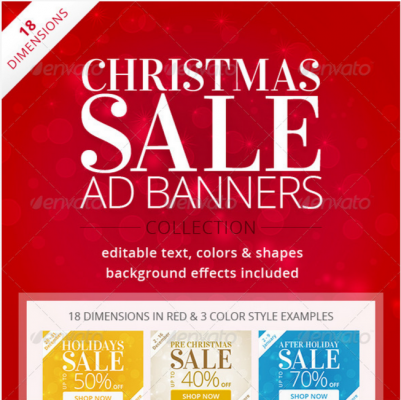 Christmas ad banners