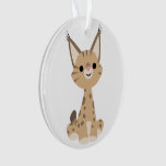 Cute Cartoon Lynx Acrylic Ornament