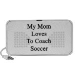 My Mom Loves To Coach Soccer iPhone Speakers