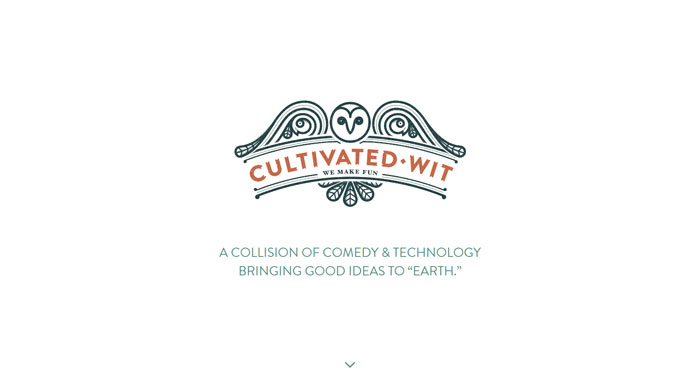 cultivatedwit.com Typography based website design