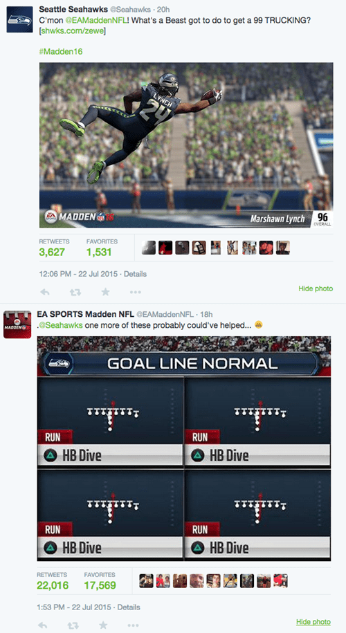 NFL trolling EA Sports Has Super Bowl 49 Jokes, Burns Seahawks on Twitter