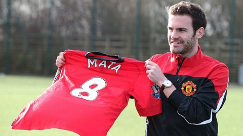 Mata sẽ mặc áo số 8 ở M.U