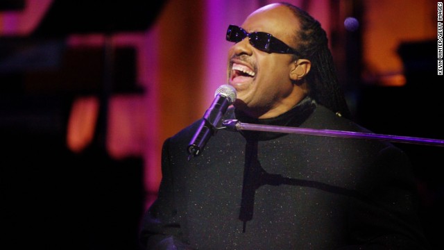Stevie Wonder, seen performing here in 2004, was arrested during an anti-apartheid protest at the South African Embassy in Washington, a few days before the Grammys in 1985.