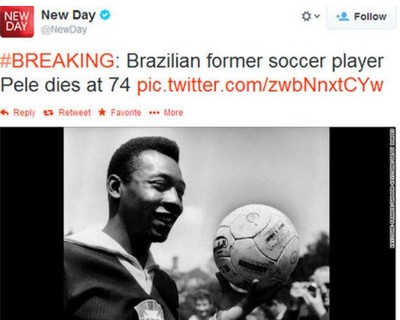 Pelé New Day (Foto: Reprodução / Twitter)