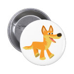 Cute Cartoon Dingo Button Badge