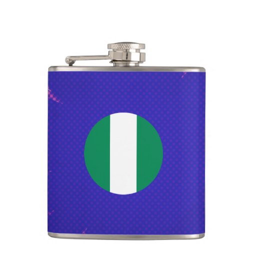Nigerian Flag Souvenir Flasks