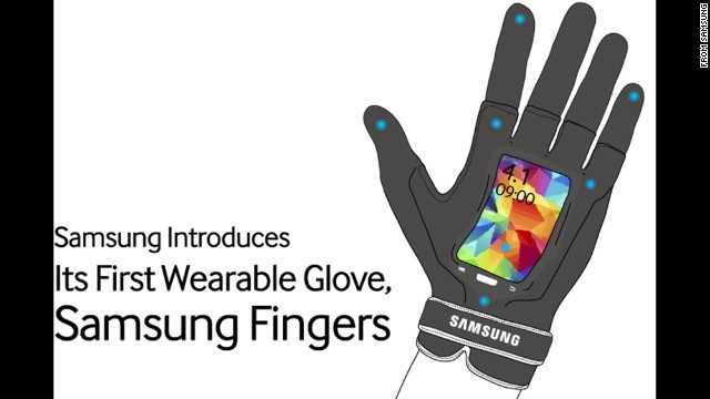 Samsung unveiled <a href='http://ift.tt/1gVDnHC' target='_blank'>Samsung Fingers</a>, which includes a flexible LED screen on your palm, a 16-megapixel camera on your finger and 5G connectivity. Somehow, this actually looks like a real product.