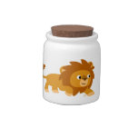 Cute Smart Cartoon Lion Candy Jar