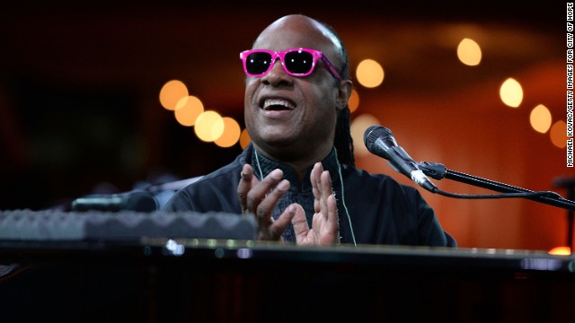 It's <strong>Stevie Wonder</strong>. <a href='http://ift.tt/1eO20CE' target='_blank'>According to IMDB</a> he got his stage name because people thought he was a "little wonder" with his ability to overcome his blindness and play multiple instruments.