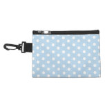 Pastel Blue Polka Dot Pattern Accessory Bags