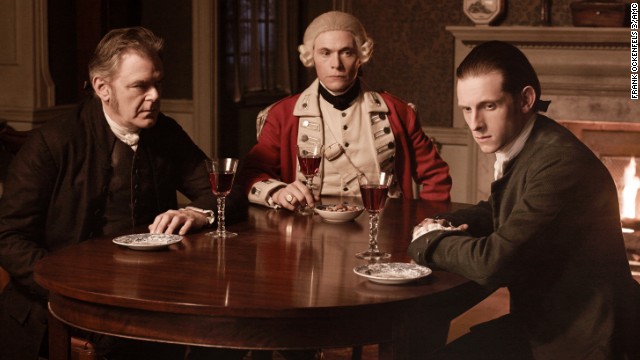 "Turn" dramatizes the story of America's first spy ring during the Revolutionary War. Jamie Bell, right, stars as Abe Woodhull, a farmer who helps form a team of secret agents aiding George Washington. The show has been renewed for a second season on AMC.