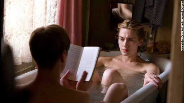 Kate Winslet and David Kross played out the heat between a younger man and an older woman in "The Reader."