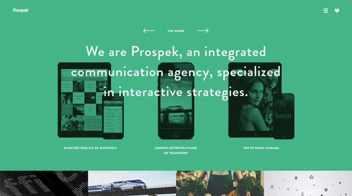 prospek.ca colorful site design
