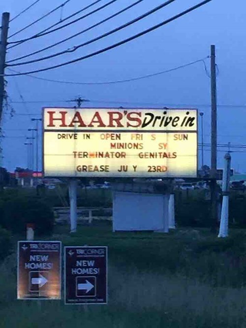 sign,terminator,movies,drive in