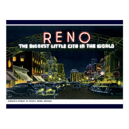Retro Reno Postcard