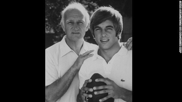 Mark Harmon (right, with his father, Tom, in the 1970s) was a highly touted quarterback at UCLA in the early '70s. (Tom Harmon was no slouch; he won the Heisman Trophy in 1940.) But instead of pursuing an athletic career, he followed the path of his mother, actress Elyse Knox. Mark Harmon's resume includes stints on "St. Elsewhere," "Chicago Hope" and the top-rated "NCIS." 