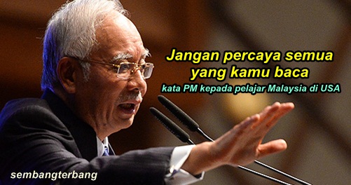 "Pelajar Malaysia Jangan Percaya Portal Berita, Hanya Dakwaan Tanpa Bukti" - PM Najib