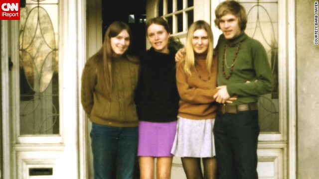 <a href='http://ift.tt/1h9sNOm'>Barb Mayer</a> (not pictured) shared this 1969 photo of her sister, far left, her mom, her future sister-in-law and her brother. She says she loved 1960s fashion because "everything was new and exciting, from different hairstyles (longer hair for men, straight hair for women) to Bohemian/ethnic style clothing ... there was a sense of freedom that you could wear just about anything and get away with it." 