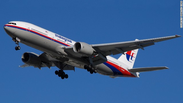 File photo: The missing Malaysia Airlines 777 airliner, photographed in Australia in 2010.