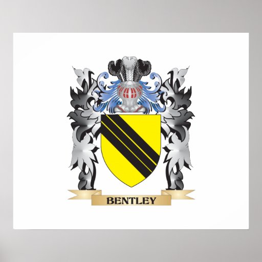 Bentley Coat of Arms - Family Crest Poster