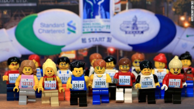 Hong Kong's annual Standard Chartered Marathon -- if it were run by Lego people. Our money's on racer 53614. 
