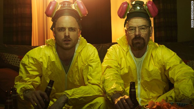 As "Breaking Bad's" Walter White, a former chemistry teacher turned meth mogul, Cranston (with Aaron Paul, left) has won three Emmys.