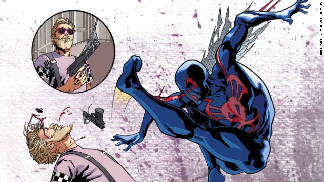 A story about the future Spider-Man, "Spider-Man 2099" is also part of "Amazing Spider-Man" #1.
